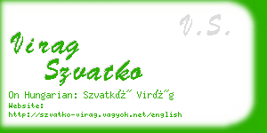 virag szvatko business card